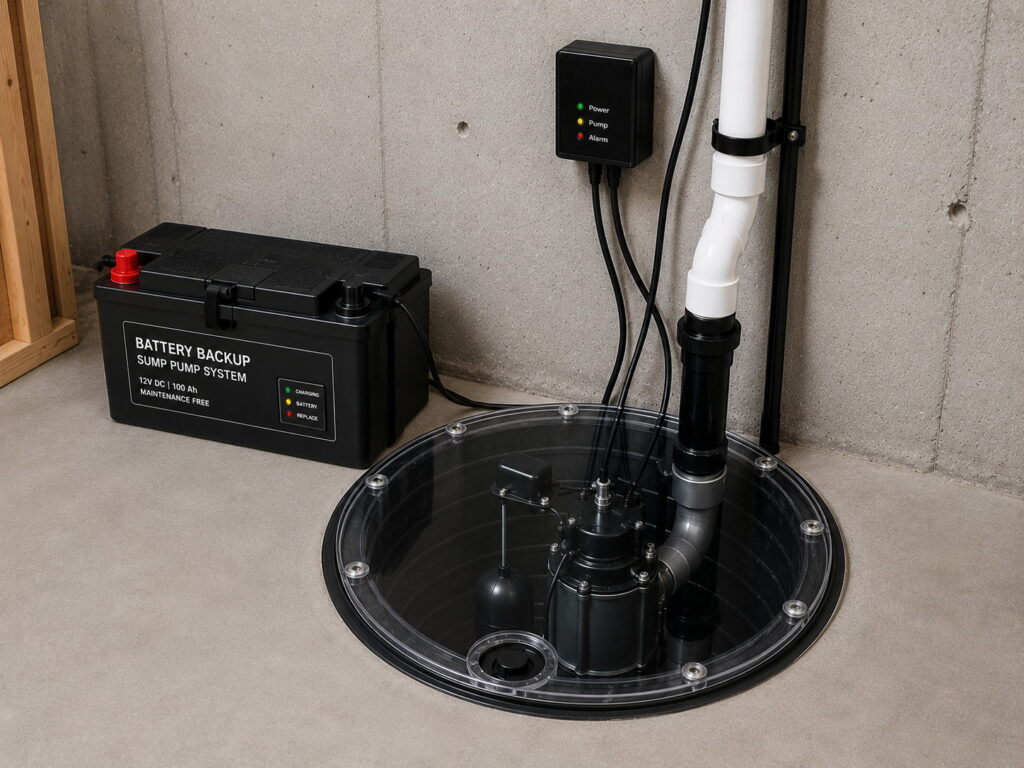 Sump Pump and Battery Backup