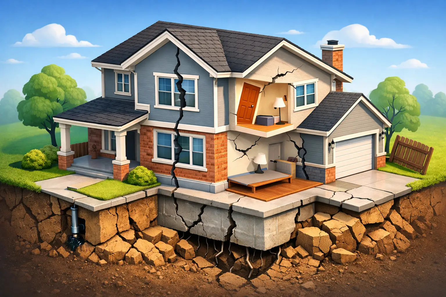 10 Signs of Foundation Settlement to Watch For