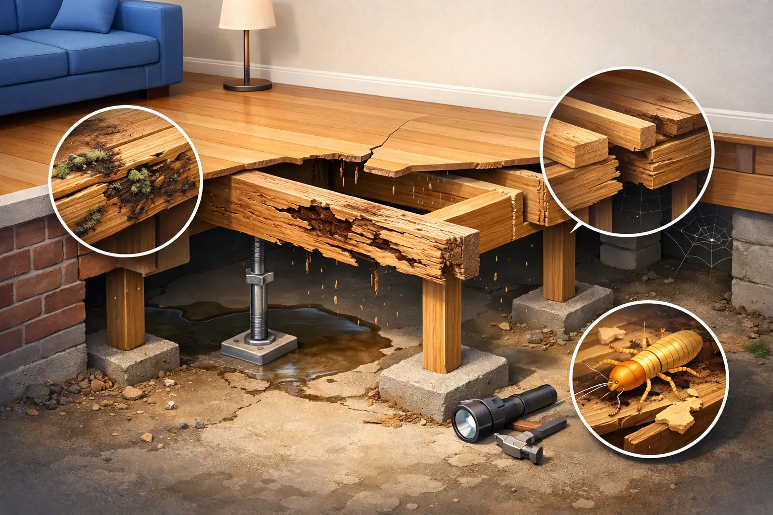 Floor Joist Repair Signs You Should Not Ignore
