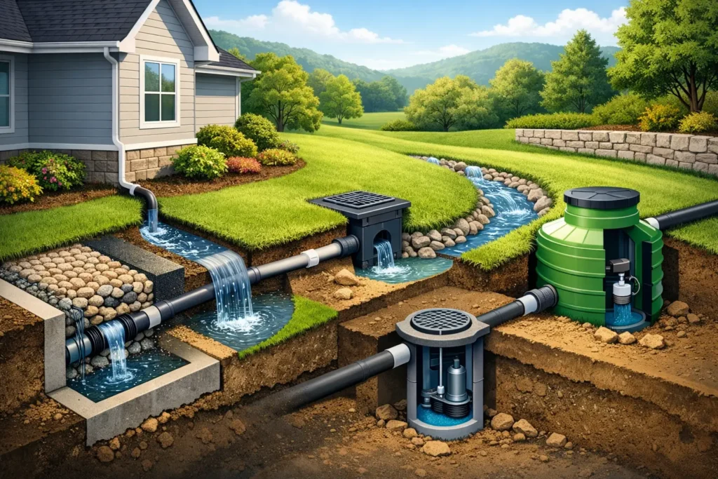 Best Drainage Systems for Virginia Homes