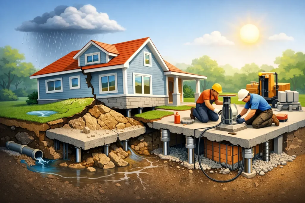 Foundation Heave Causes, Signs, and Repairs