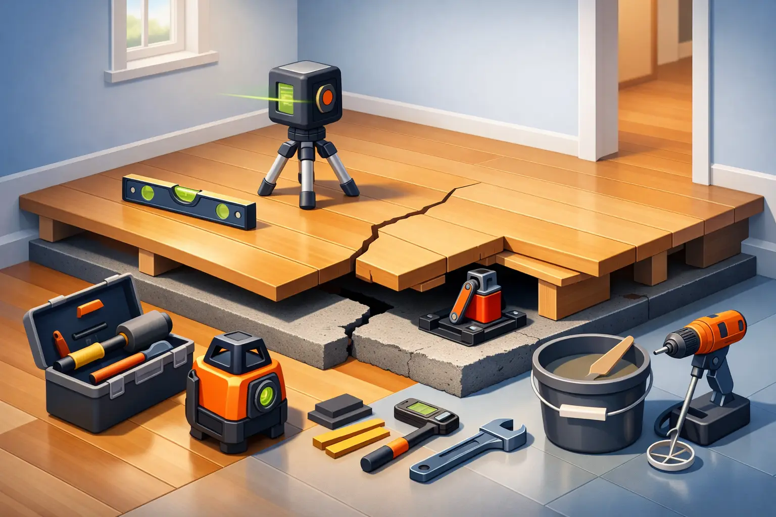 How to Repair Uneven Floors Without Guesswork