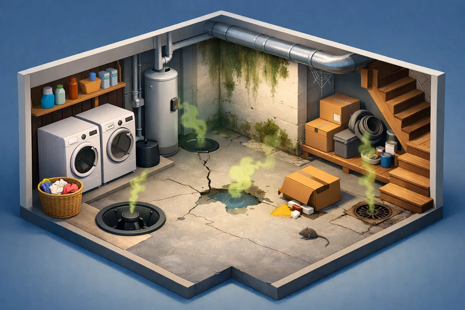 Why Does My Basement Smell? Find the Cause