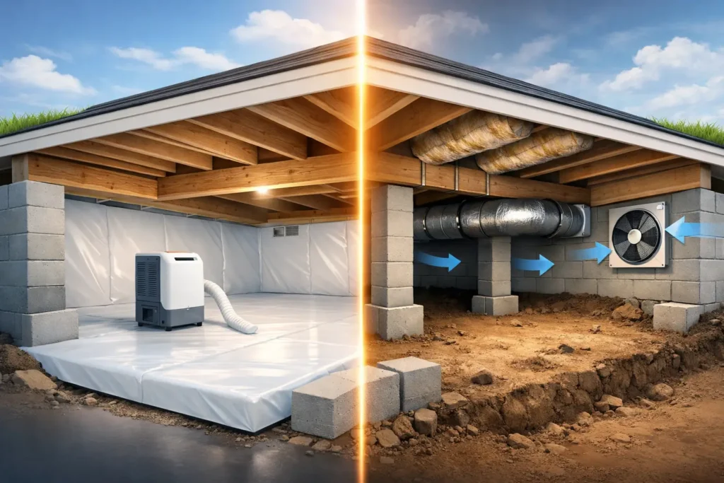 Crawlspace Encapsulation Versus Ventilation Systems