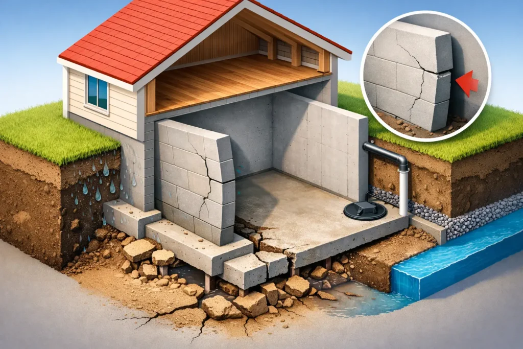 What Bowing Walls Mean for Your Home's Foundation