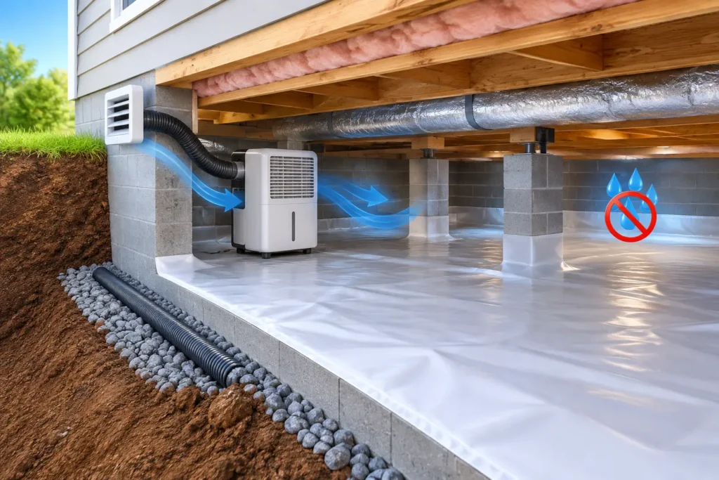 How to Prevent Crawlspace Condensation for Good